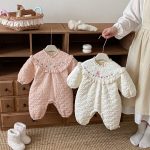 [66-90cm] 刺繍 カートゥーン 中綿カバーオール - Image 12