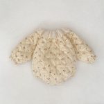 [66-90cm] レースカラー パッド プリント ロンパース - Image 2