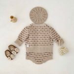 [66-100cm]ダイヤ柄 ニット カーディガン、ロンパース - Image 10