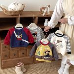 [73-120cm] キャラクター 刺繍 あったか トレーナー - Image 6