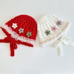 [GOODS]三つ花 レース ベビー ボンネット - Image 4