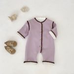 [66-90cm] スカラップ 裏起毛 カバーオール - Image 3