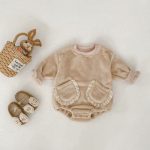 [66-90cm] 無地 フリース ロンパース - Image 14