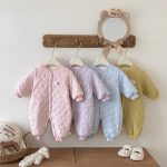 [66-90cm] マカロンカラー 刺繍 カバーオール - Image 11