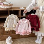 [73-120cm] ツイード風 お姫様 ワンピース&リボンアクセ - Image 15