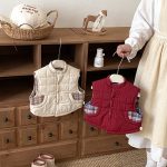 [73-120cm] 刺繍 カートゥーン リバーシブル ベスト - Image 16