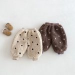 [73-120cm] 韓国風 ドット あったか パンツ - Image 6