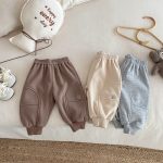 [73-120cm] おうち 刺繍 裏起毛 パンツ - Image 5