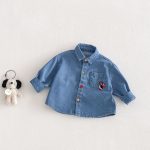 [73-120cm]ペンギン柄 デニム ジャケット - Image 6