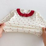 [66-100cm]丸首 さくらんぼ柄 セットアップ ルームウェア - Image 13