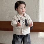 [73-100cm] わんちゃん 中綿シャツアウター - Image 5