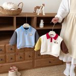 [73-120cm] 配色 裏起毛 スウェット - Image 9