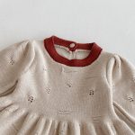 [73-110cm]フリル ニット ワンピース - Image 4