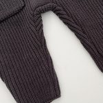 [66-100cm]大きめ ポケット ニット フード カバーオール - Image 3