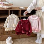 [73-120cm] ツイード風 お姫様 ワンピース&リボンアクセ - Image 17