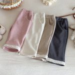 [73-100cm]フリース ワイドパンツ