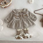 [73-100cm] リボン ポケット ウール 中綿 コート - Image 7