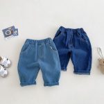 [73-120cm]笑顔柄 デニムパンツ - Image 5