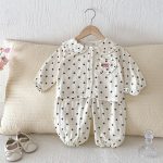 [73-100cm]ドット チェック ルームウェア セットアップ - Image 2