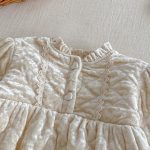 [66-90cm] キルティングベロア カバーオール - Image 3