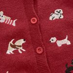 [66-110cm] わんちゃん 刺繍 カバーオール/カーディガン - Image 7