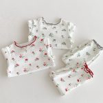 [66-100cm]花柄 ルームウェア セットアップ - Image 14