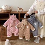 [66-90cm]カートゥン キルティング カバーオール&ネックウォーマーセット - Image 14