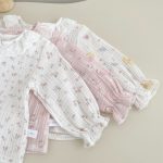 [66-120cm]二重ガーゼ フリル襟 セットアップ ルームウェア - Image 9