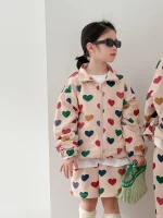 [90-150cm]ハート姉妹兄弟コーデ セットアップ - Image 6