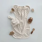 [0-2歳]帽子付き 着心地抜群 寝袋