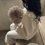 [73-120cm] 丸襟レース シャツ - Image 7