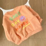 [66-90cm]スウェット スマイル柄 英字 可愛い トップス - Image 15