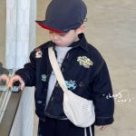 [90-130cm]新作 プリント デニム 厚手 アウター/パンツ - Image 11