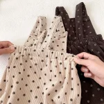 [66-100cm] ドット サロペット ロンパース or 花柄インナー シャツ - Image 25