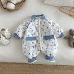 [66-90cm]総柄 プリント カバーオール - Image 4