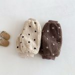 [73-120cm] 韓国風 ドット あったか パンツ