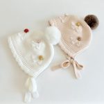 [GOODS]波型 ポンポン ニット 帽子 - Image 5