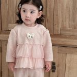 [73-100cm] ピンク 裏起毛 スイート セットアップ - Image 3