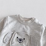 [73-100cm]セットアップ 韓国風 カートゥーン ドッグ - Image 2