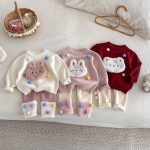 [73-120cm] ぽんぽん付き ニット セーター - Image 8