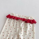 [66-100cm]丸首 さくらんぼ柄 セットアップ ルームウェア - Image 9