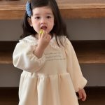 [66-90cm] 韓国風 丸襟 ワンピース - Image 10