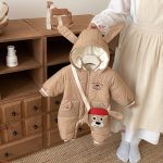 [66-90cm]取り外しフード 裏起毛 カバーオール&バッグセット - Image 17