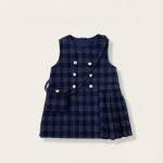 [80-140cm] チェックジャンパースカート&フリルニット&バッグ3点セット - Image 15