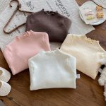 [66-100cm]ベーシック 無地 あったか ニット セーター - Image 10