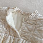 [66-90cm] キルティングベロア カバーオール