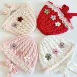 [GOODS]三つ花 レース ベビー ボンネット - Image 5