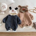 [66-90cm]シープボア フード カバーオール - Image 14