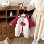 [66-90cm]韓国風 切り替え カバーオール