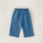 [73-110cm]フリンジ ストレート デニムパンツ - Image 2